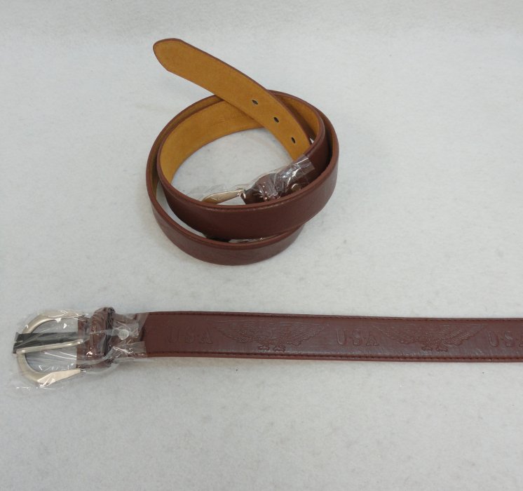 BELT--Wide Brown [USA/Eagle] All Sizes